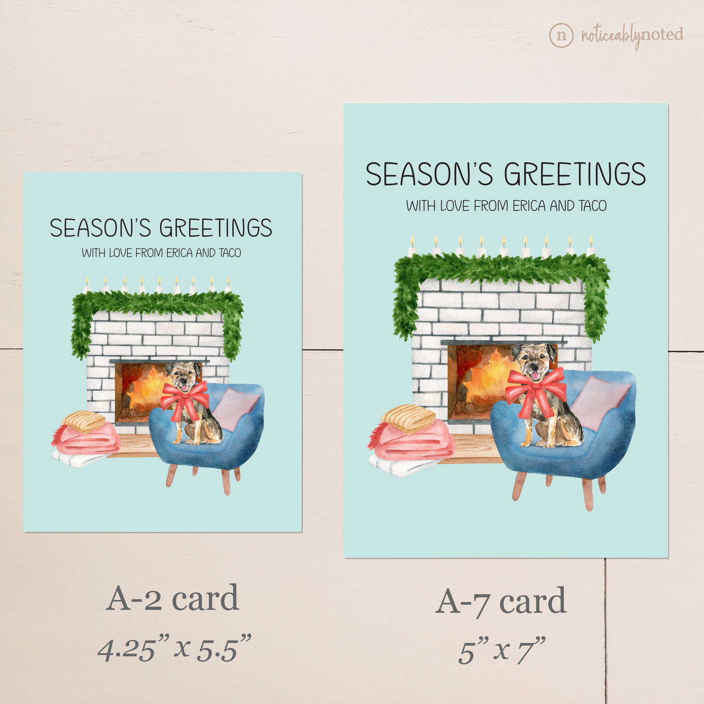 Border Terrier Christmas Cards