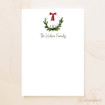 Personalized Wreath Notepad | Noticeably Noted