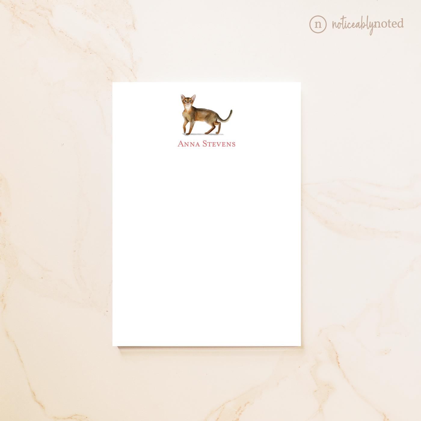 Abyssinian Cat Notepad
