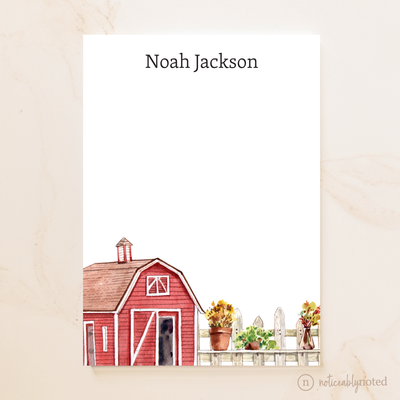 Barn Personalized Notepad | Noticeably Noted