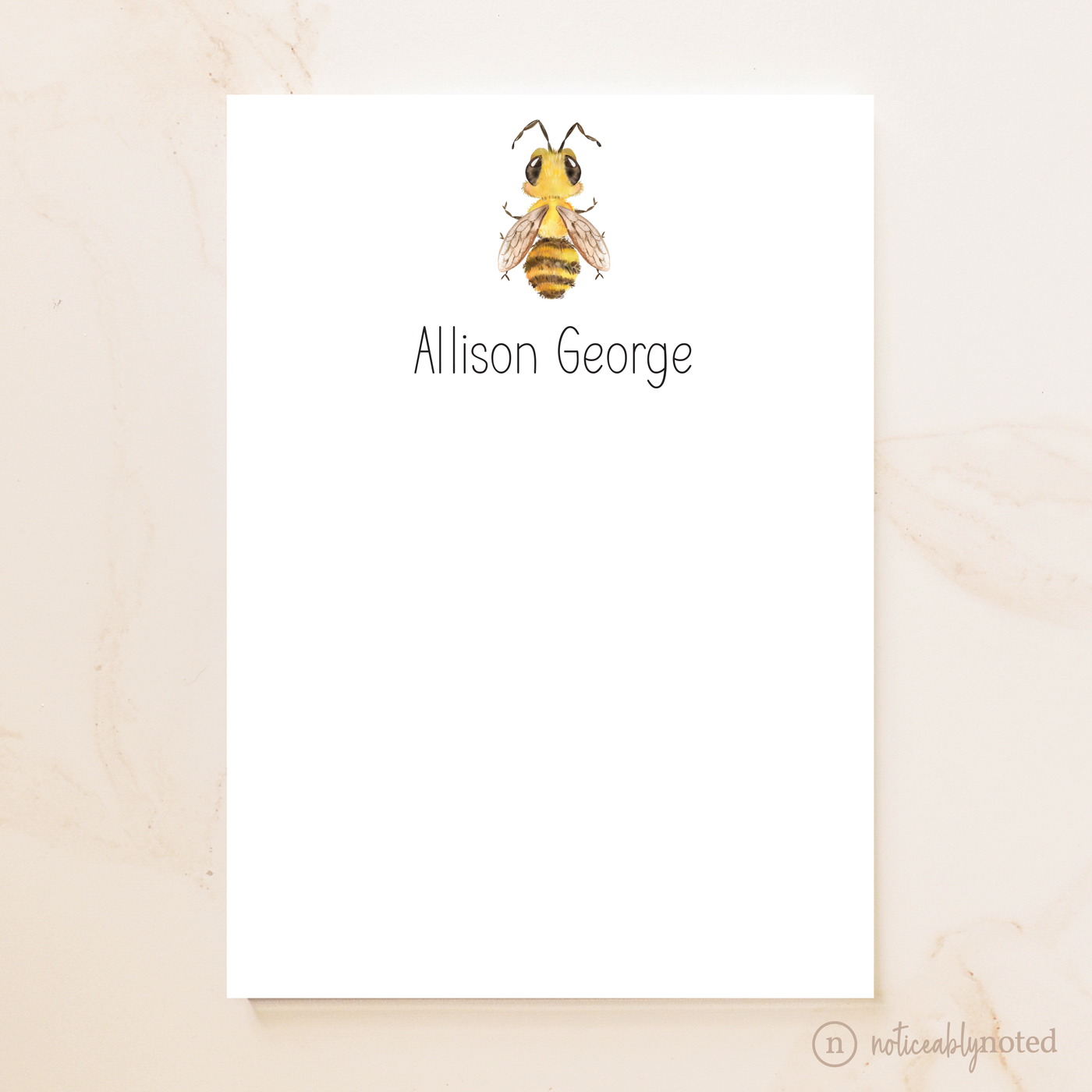 Bee Personalized Notepad