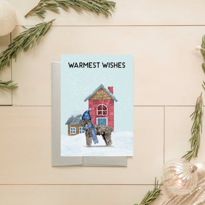 Bouvier des Flandres Holiday Card | Noticeably Noted