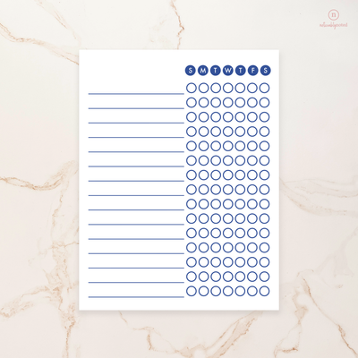 Blue Weekly Notepad | Noticeably Noted