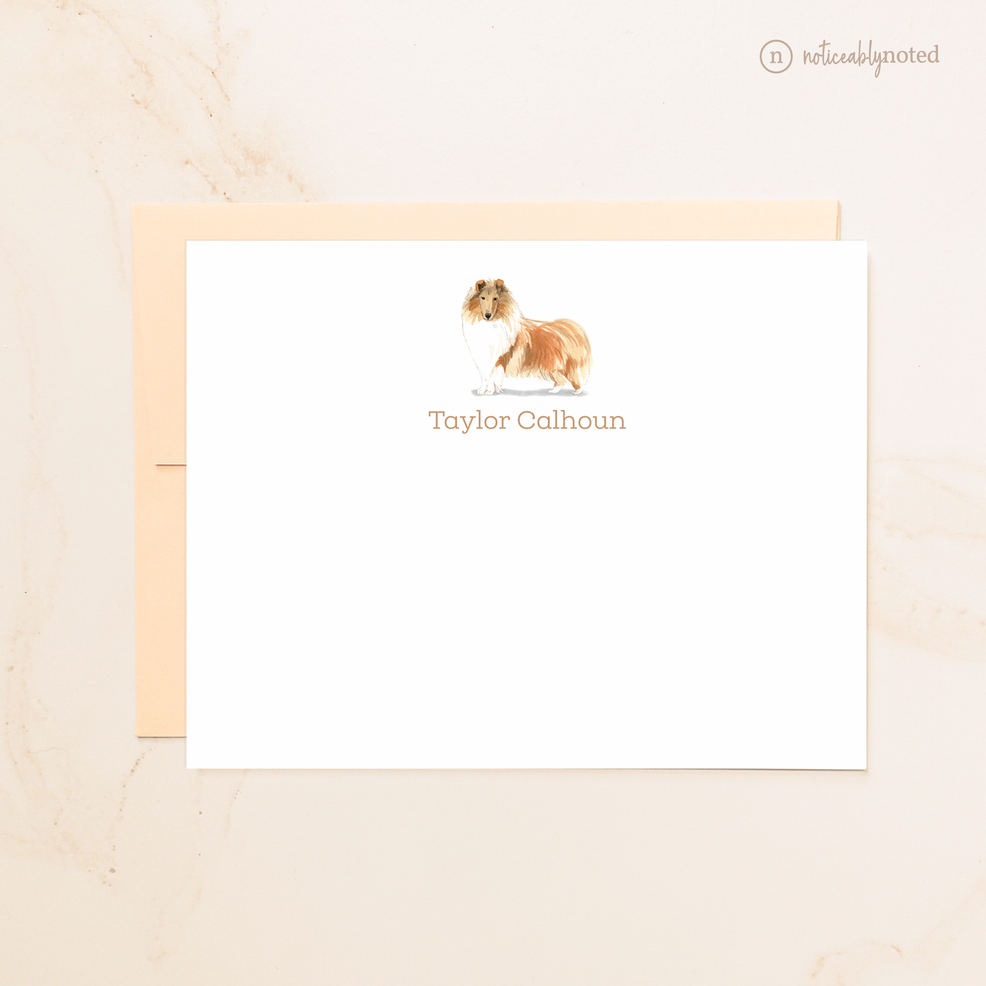 Collie Dog Flat Cards