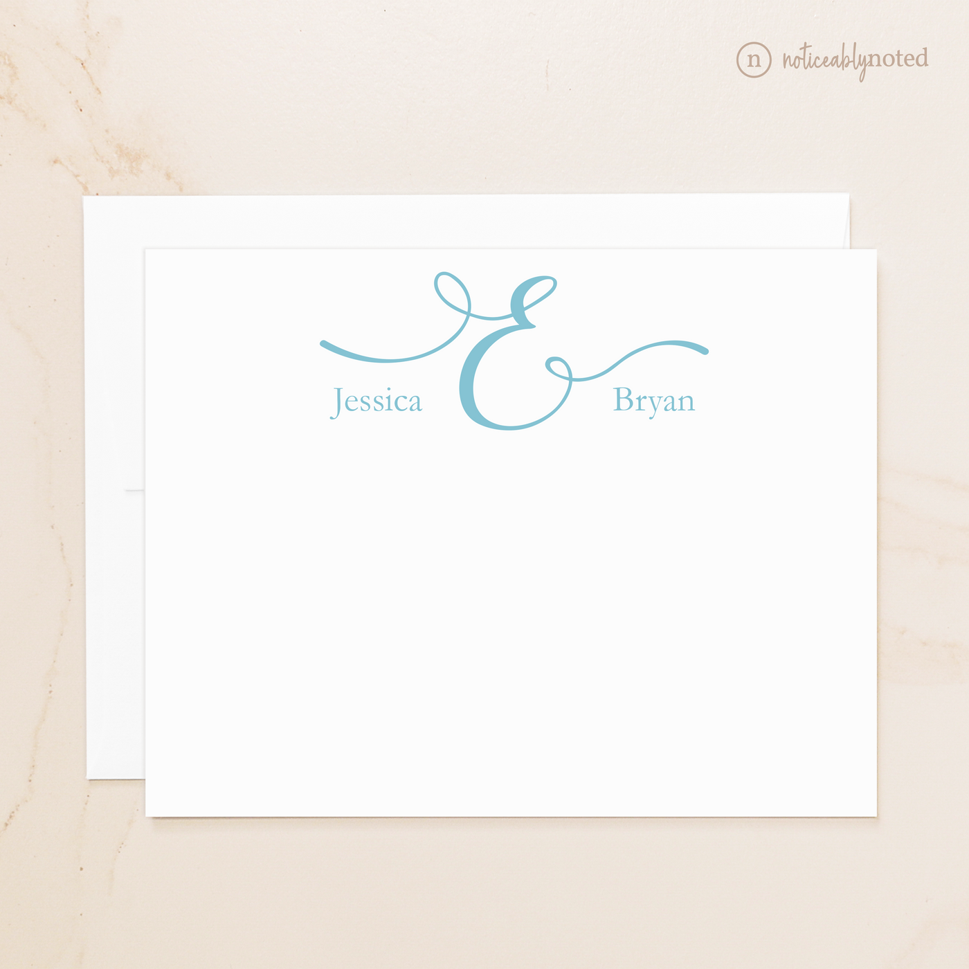 Couple Personalized Note Cards | Noticeably Noted
