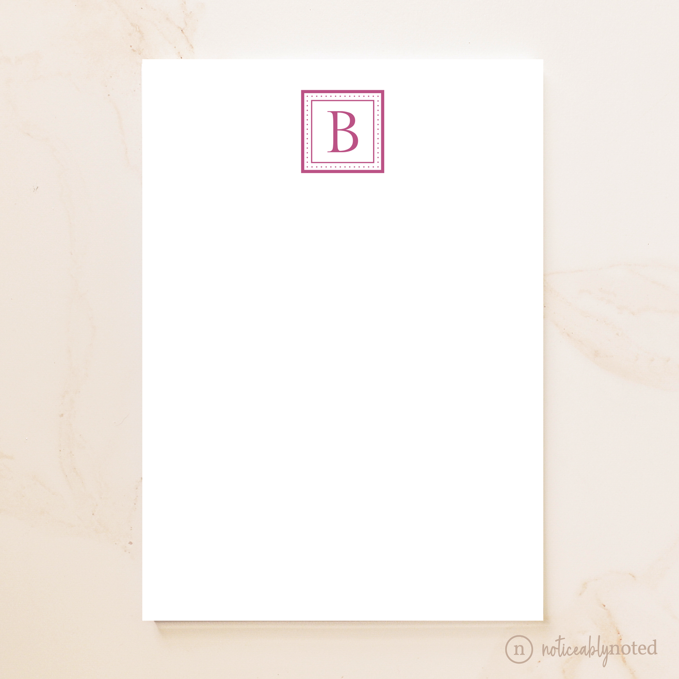 Monogrammed Personalized Notepad | Noticeably Noted