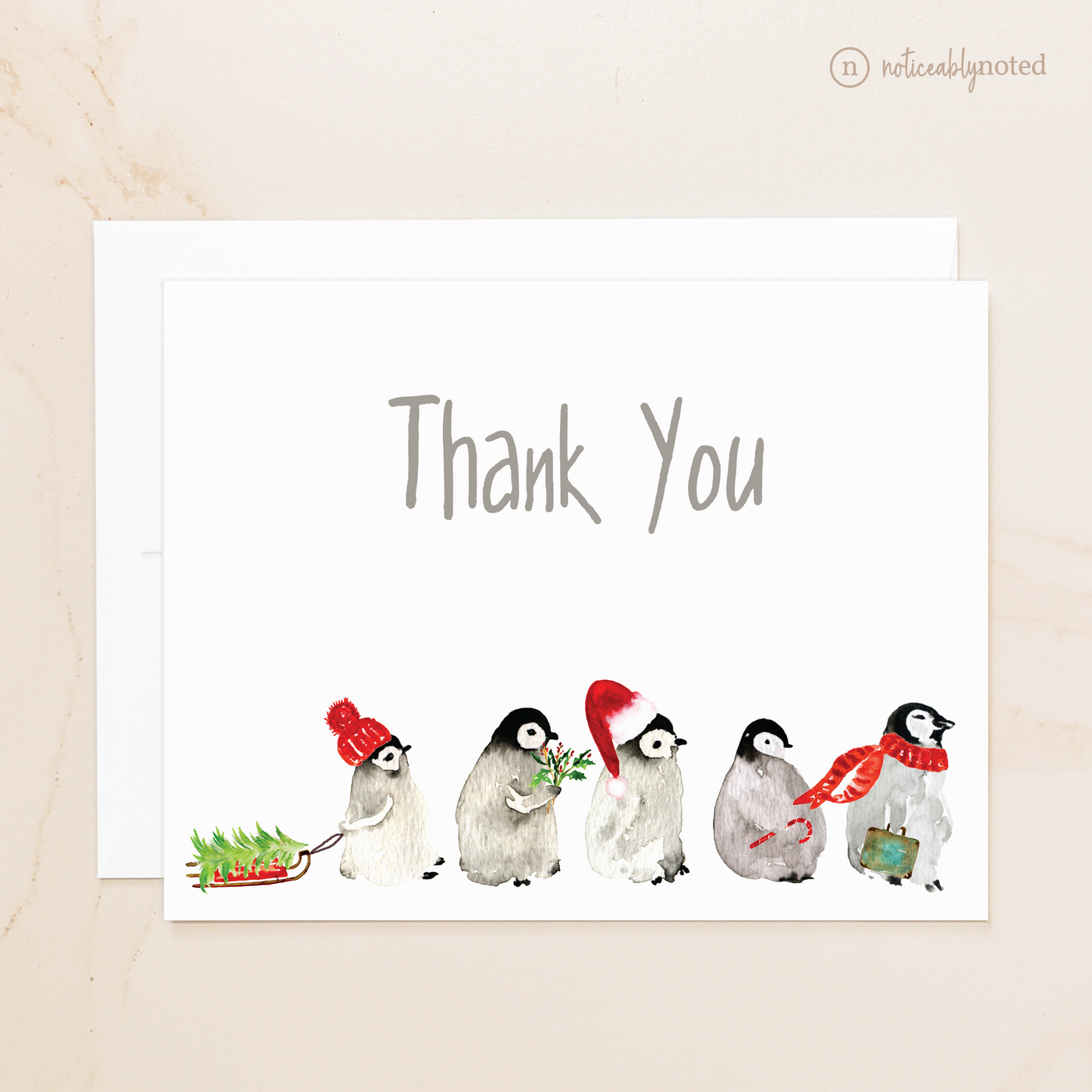Penguin Thank You Cards | Noticeably Noted