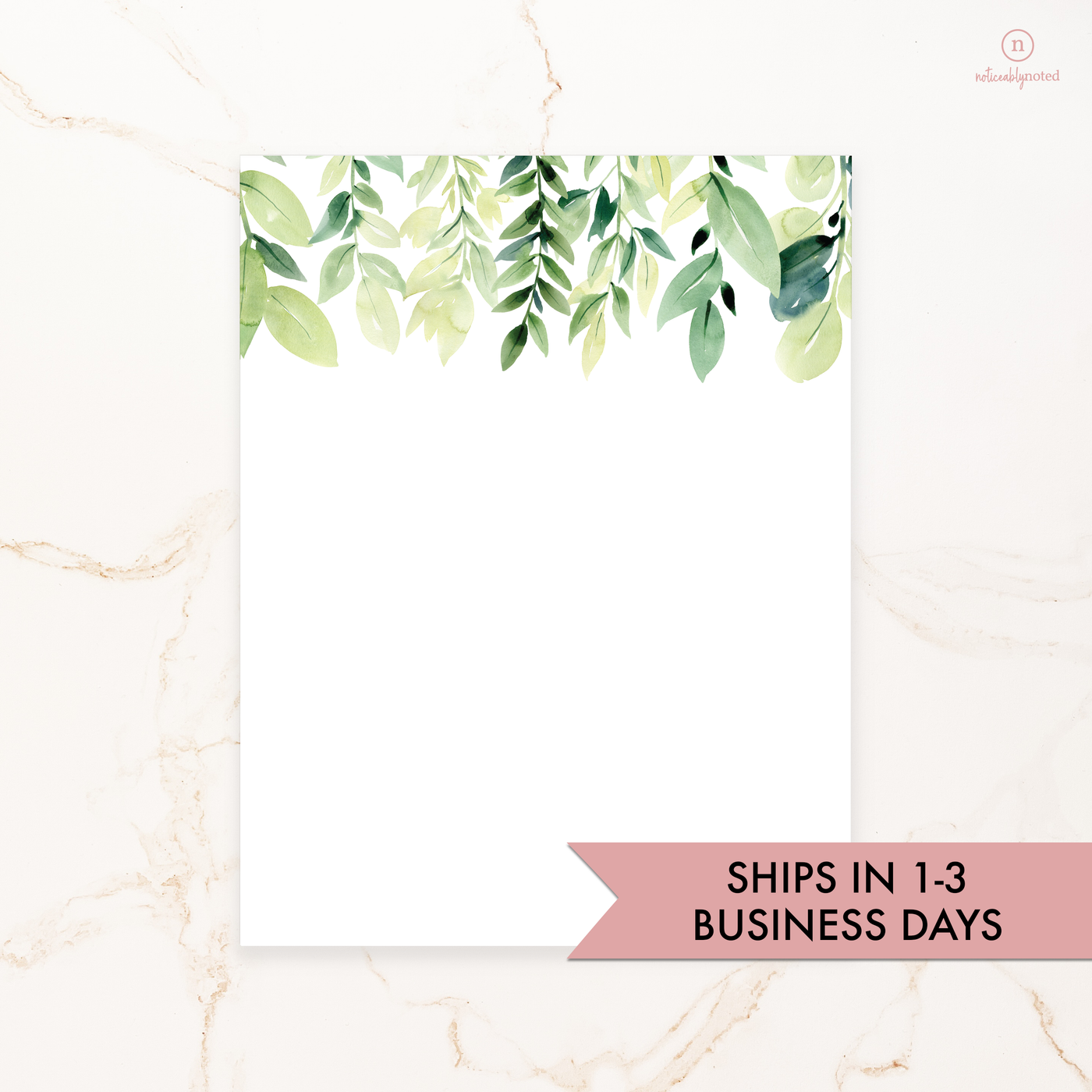 Greenery Notepad - Ships in 1-3 Business Days | Noticeably Noted