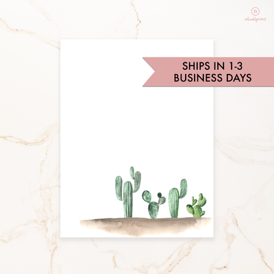 Cacti Notepad - Ships in 1-3 Business Days | Noticeably Noted