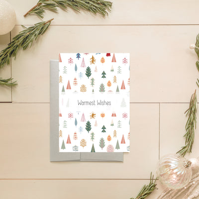 Tiled Trees Christmas Card | Noticeably Noted