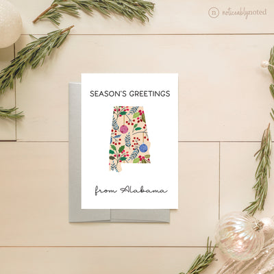Alabama Holiday Greeting Cards | Noticeably Noted