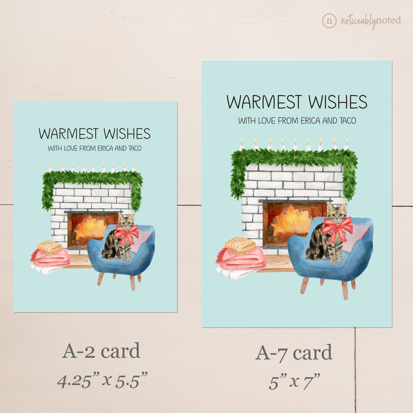 American Shorthair Cat Christmas Cards