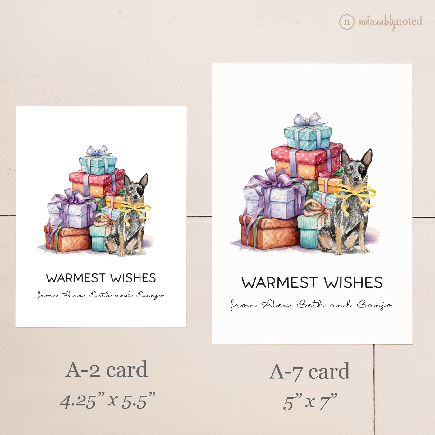 Card Size Comparison | Noticeably Noted