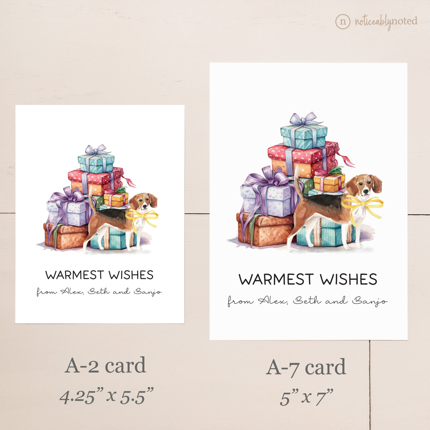 Card Size Comparison | Noticeably Noted