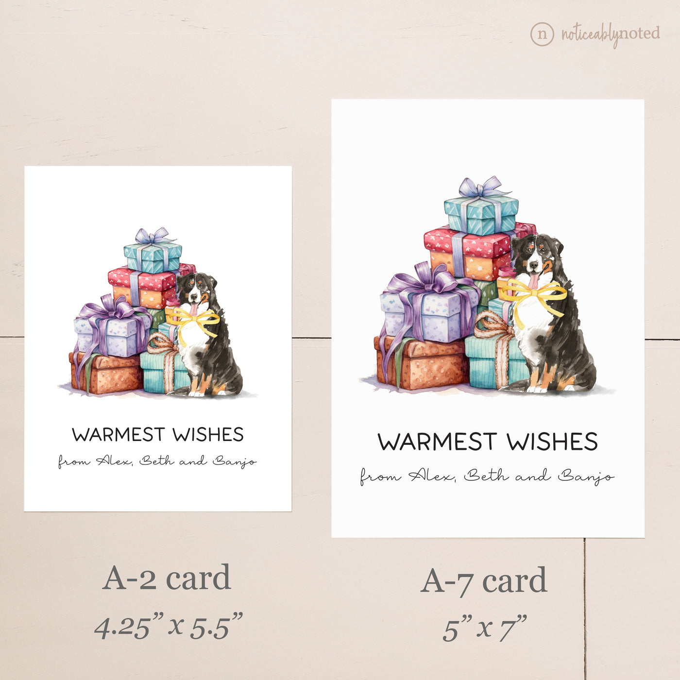 Card Size Comparison | Noticeably Noted