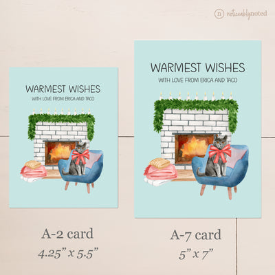British Shorthair Cat Christmas Cards