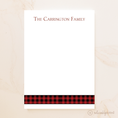 Buffalo Plaid notepad