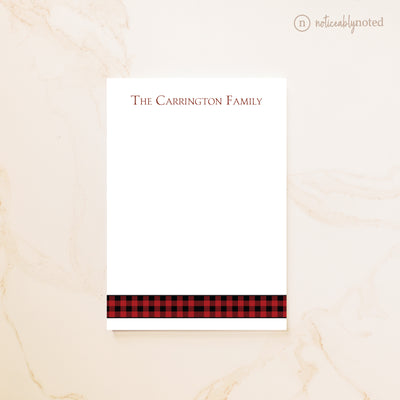 Buffalo Plaid notepad