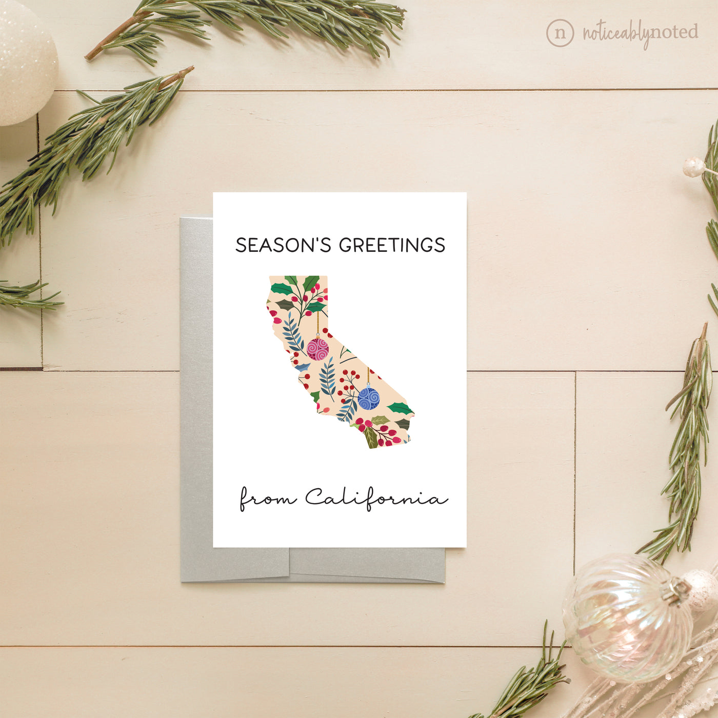 California Holiday Greeting Cards | Noticeably Noted