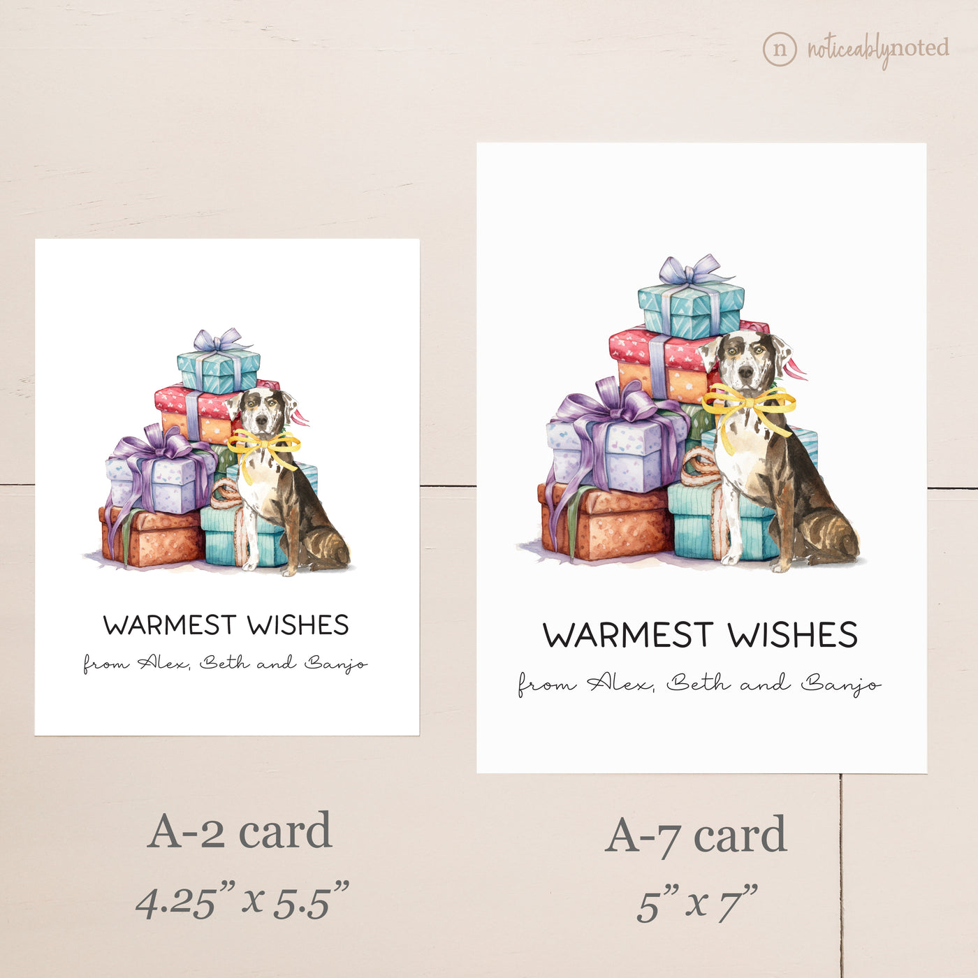 Card Size Comparison | Noticeably Noted