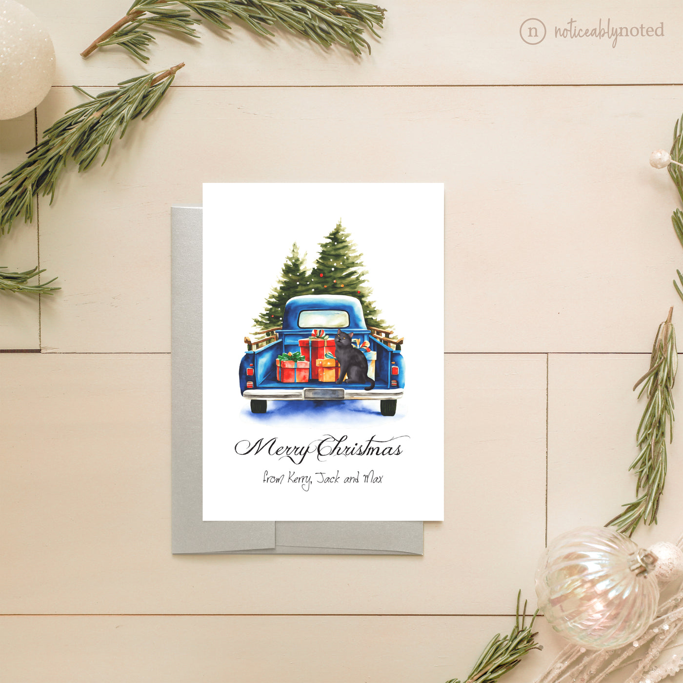 Chartreux Holiday Greeting Cards | Noticeably Noted