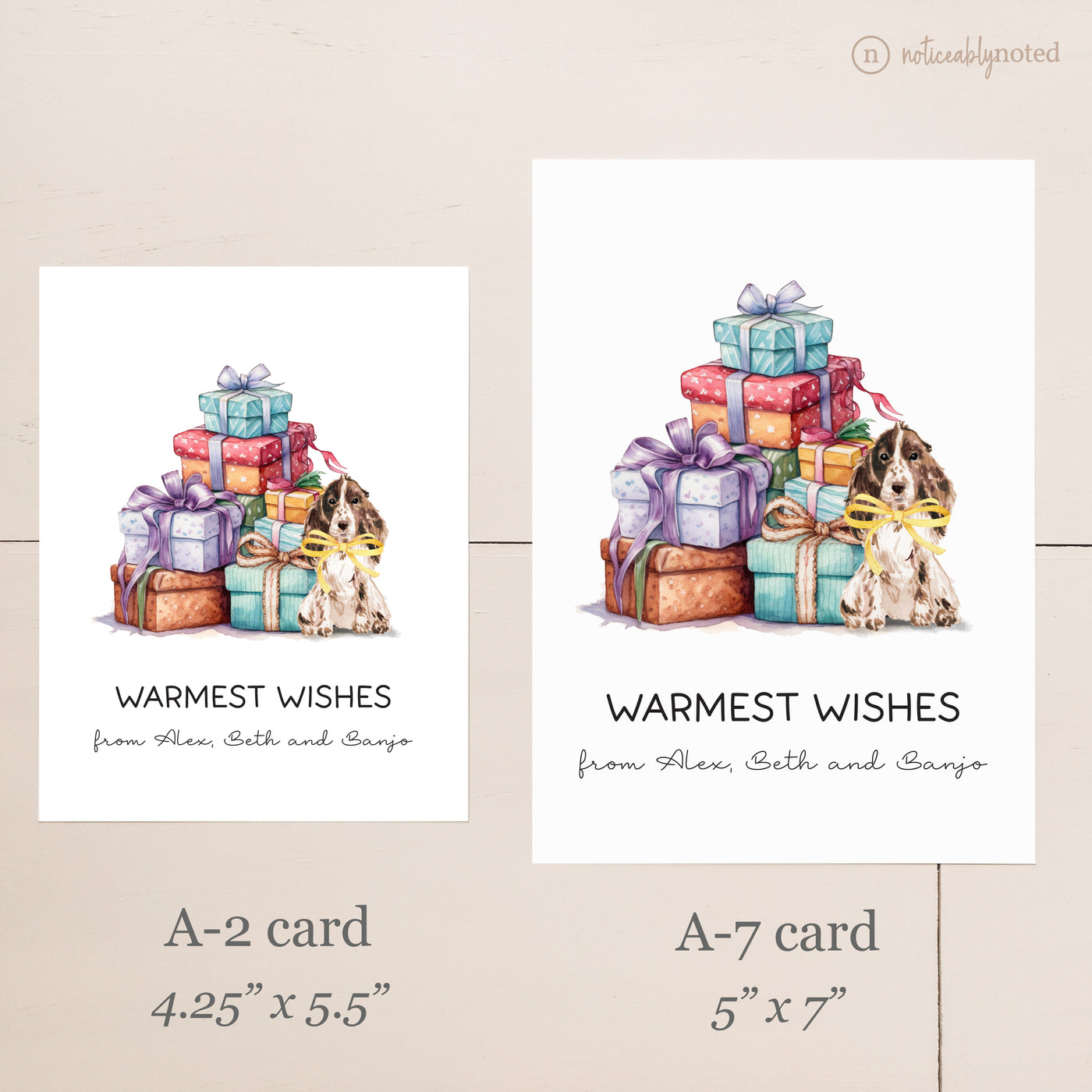 Card Size Comparison | Noticeably Noted