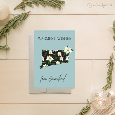 Connecticut Holiday Greeting Card | Noticeably Noted