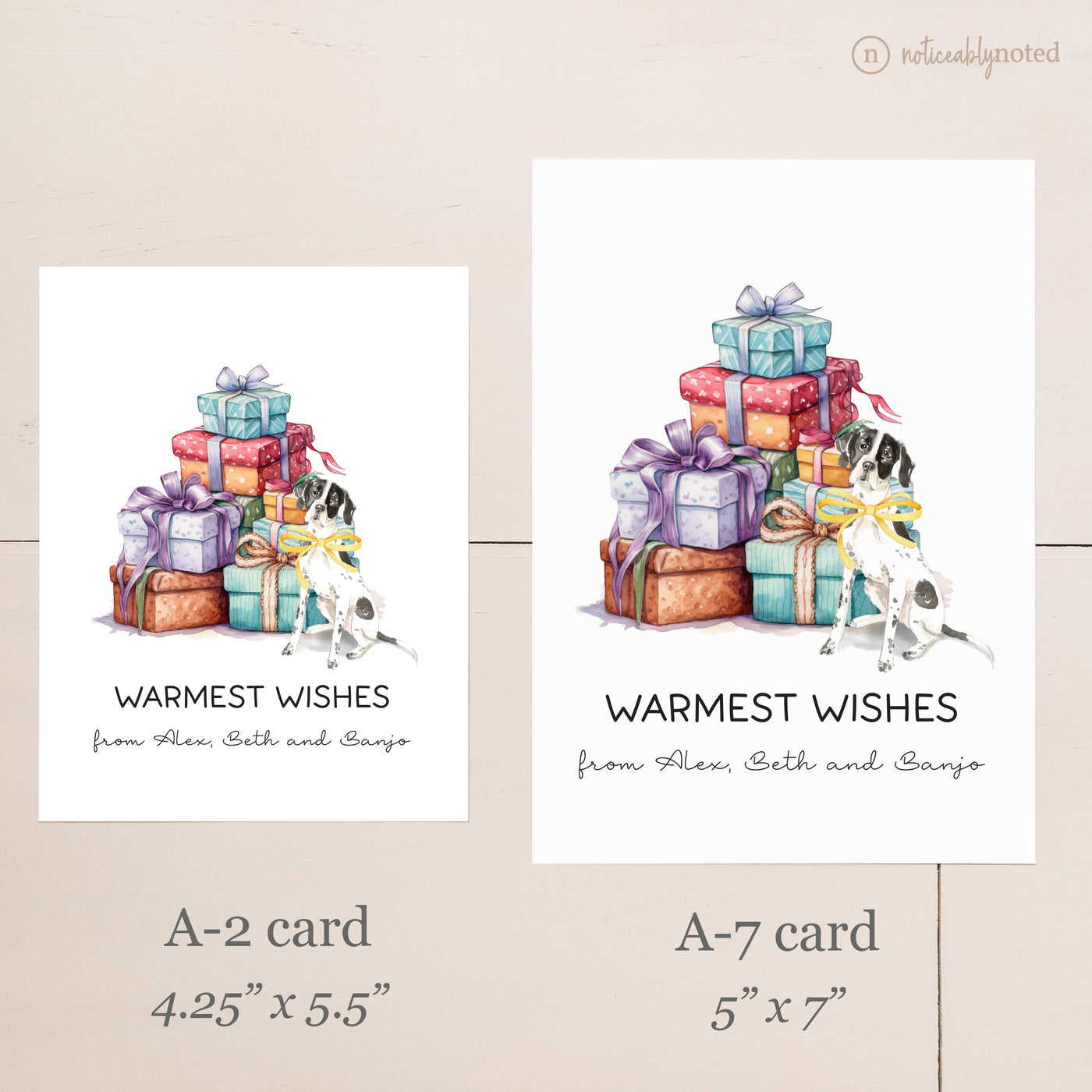 Card Size Comparison | Noticeably Noted