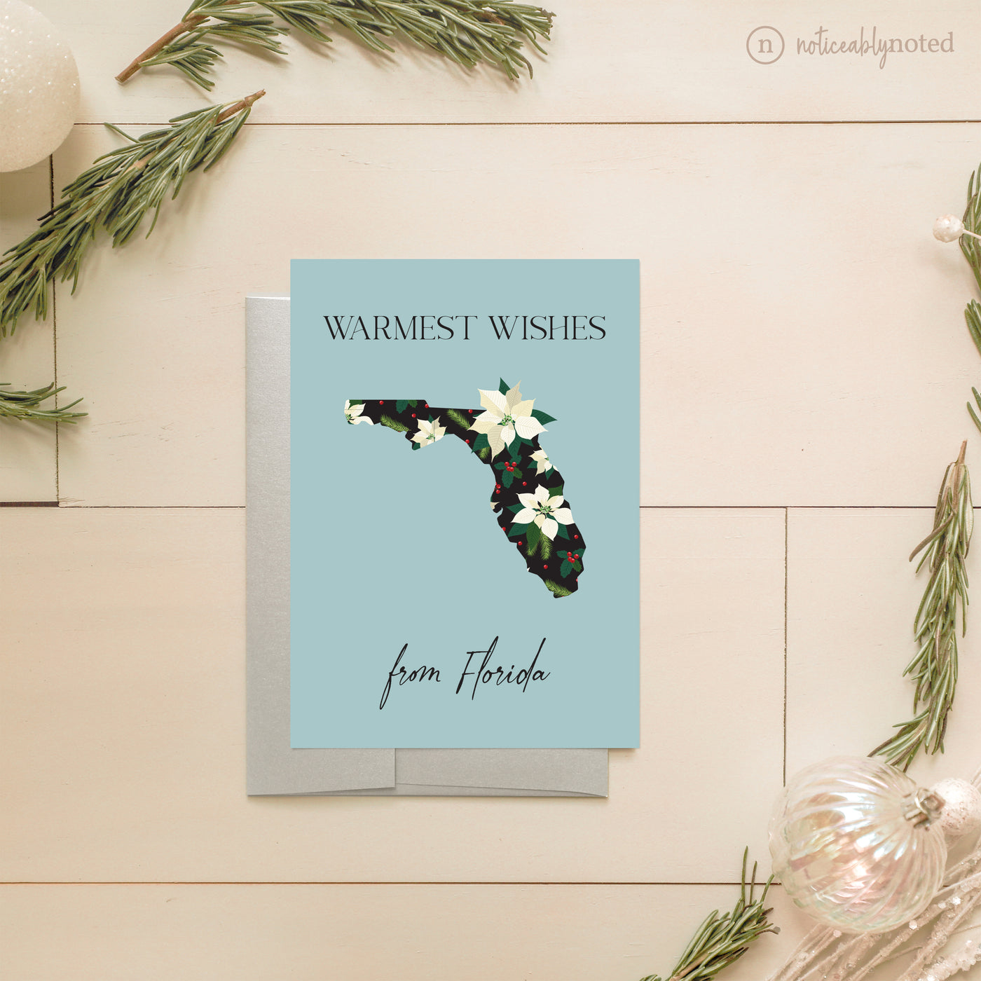 Florida Holiday Greeting Card | Noticeably Noted