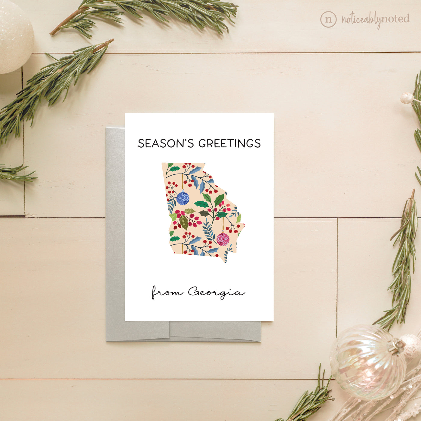 Georgia Holiday Greeting Cards | Noticeably Noted