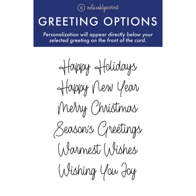 Holiday Greeting Options