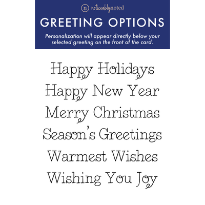 Holiday Greeting Options