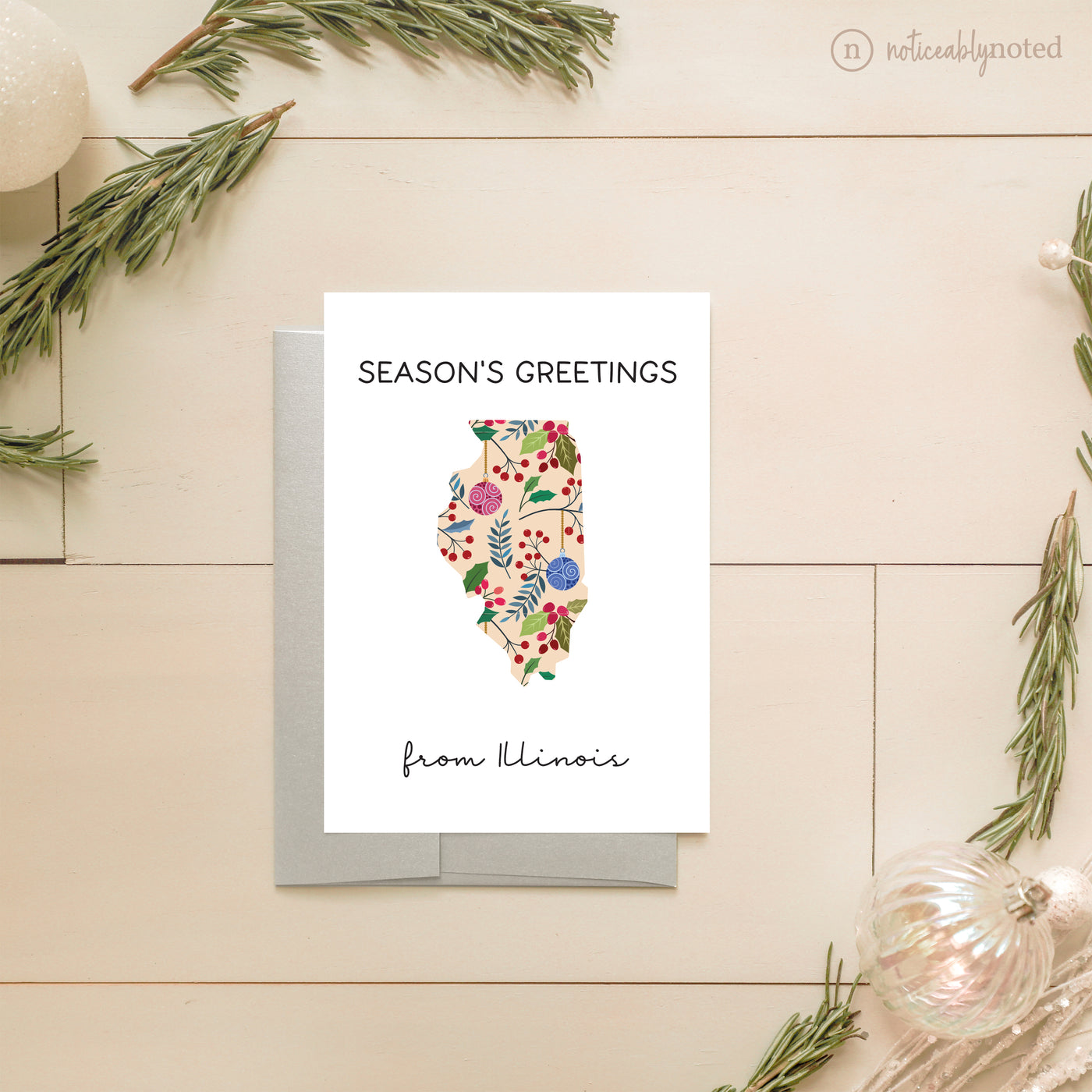 Illinois Holiday Greeting Cards | Noticeably Noted