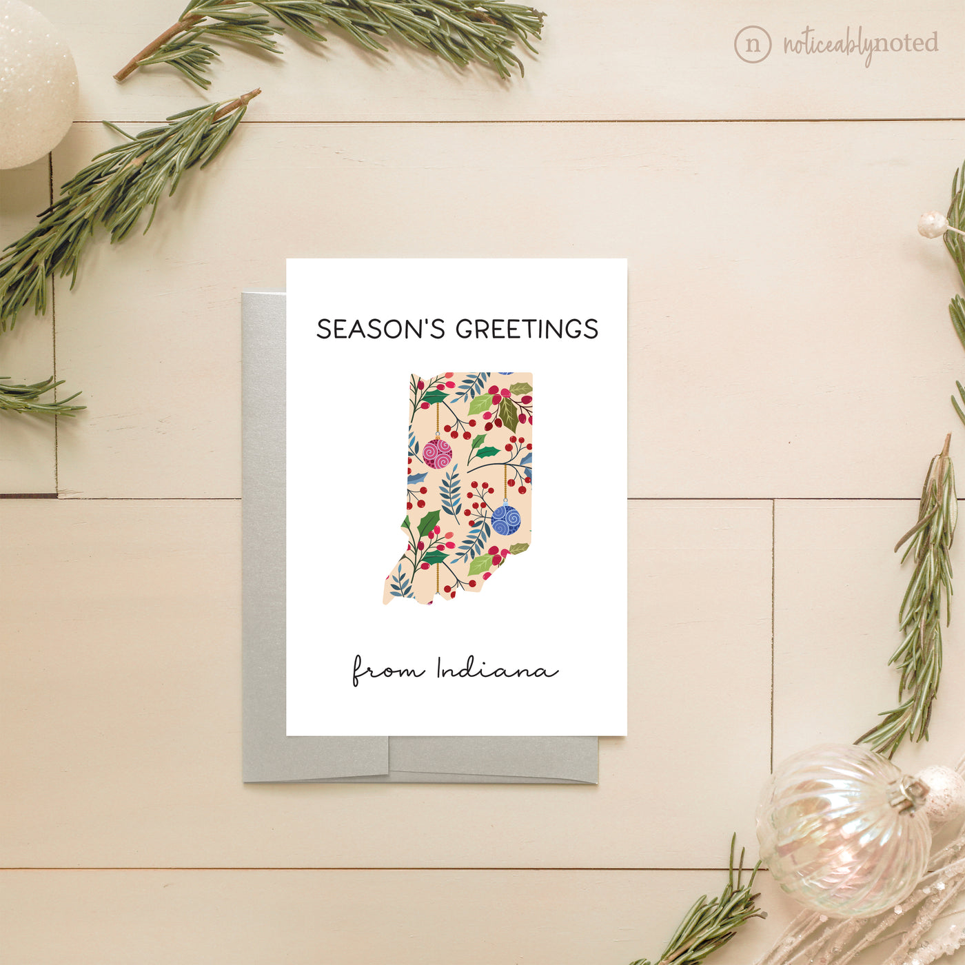 Indiana Holiday Greeting Cards | Noticeably Noted