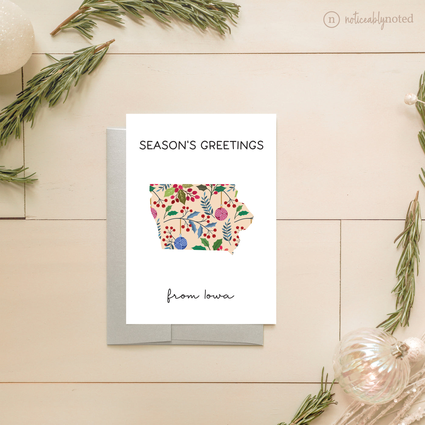 Iowa Holiday Greeting Cards | Noticeably Noted