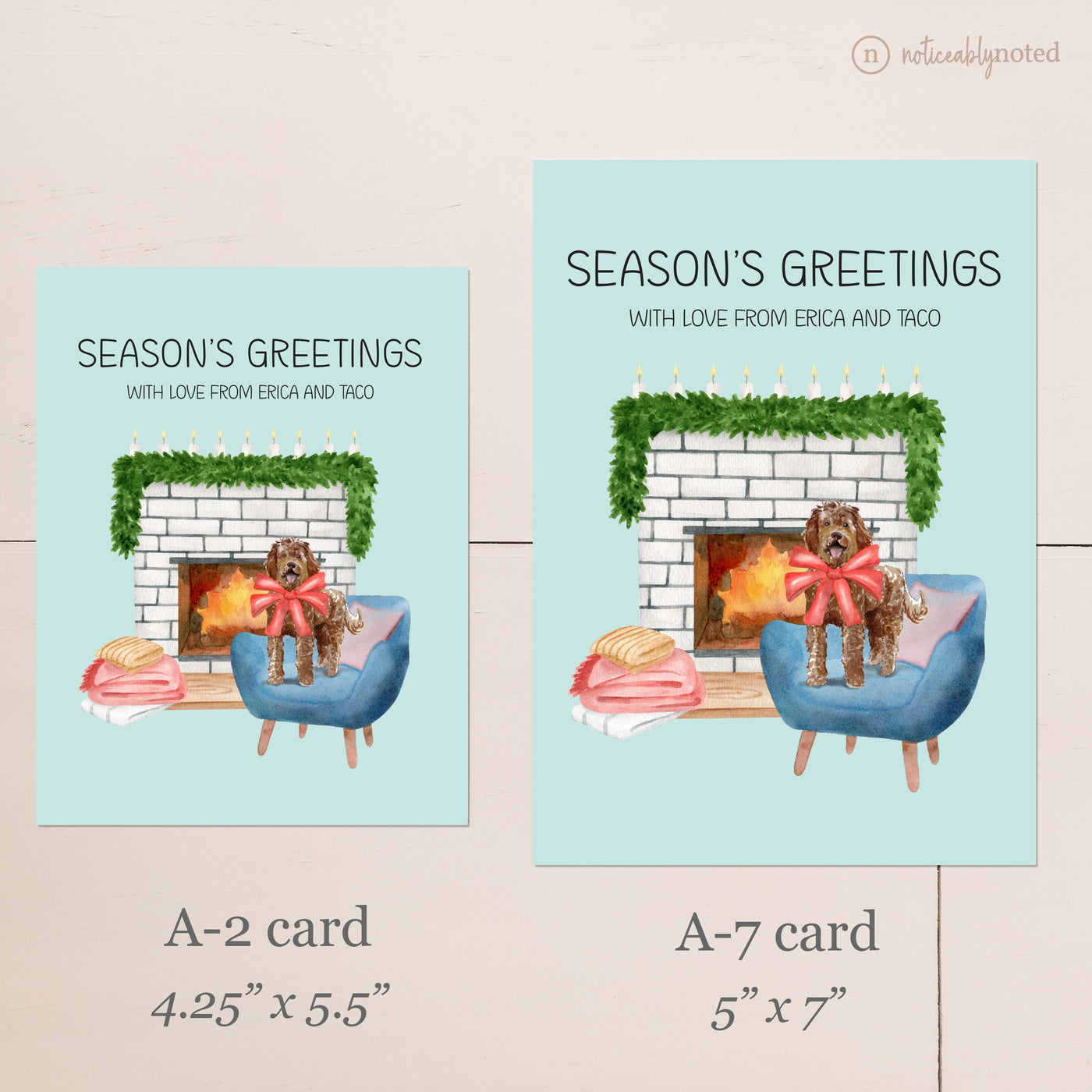 Labradoodle Christmas Cards