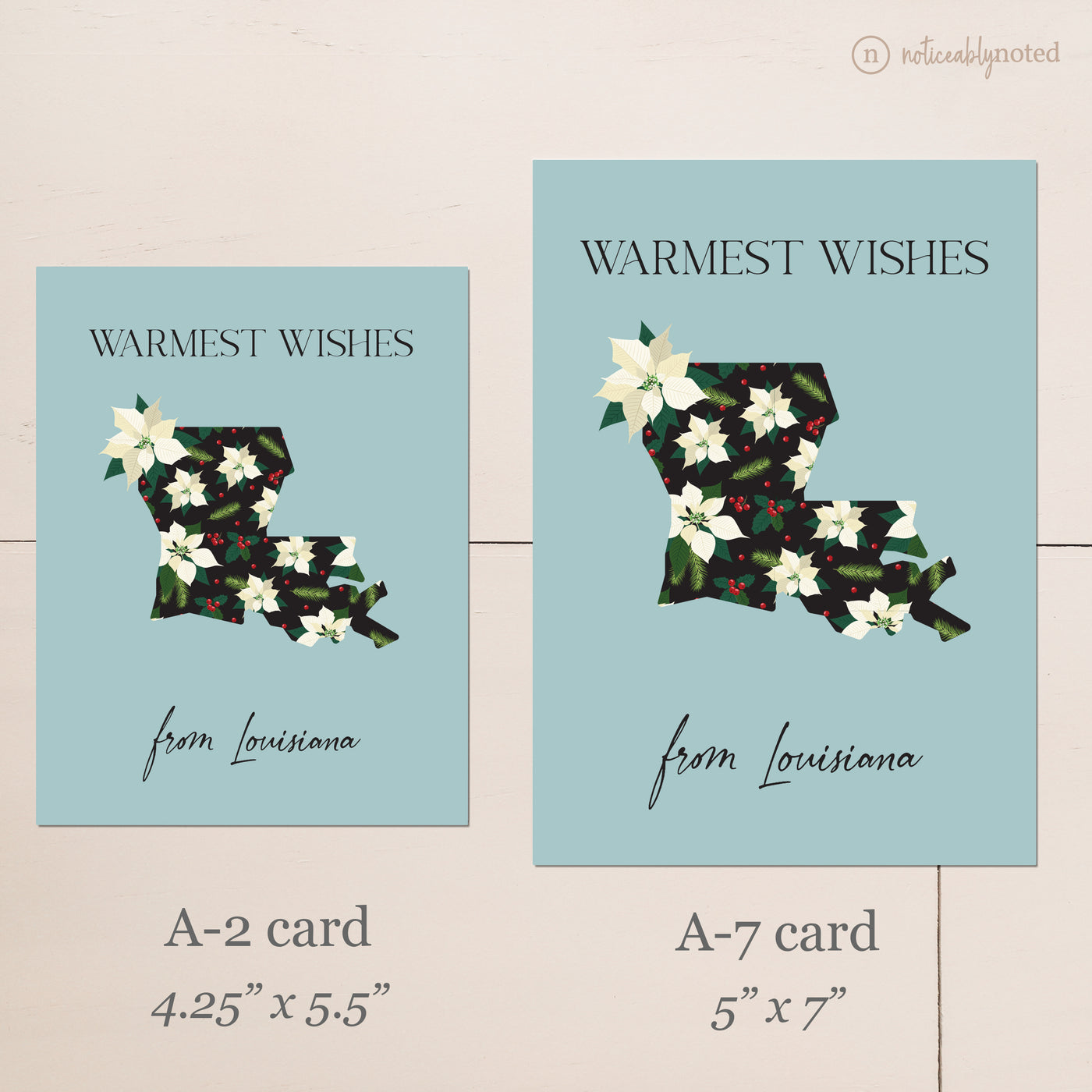 Card Size Comparison | Noticeably Noted