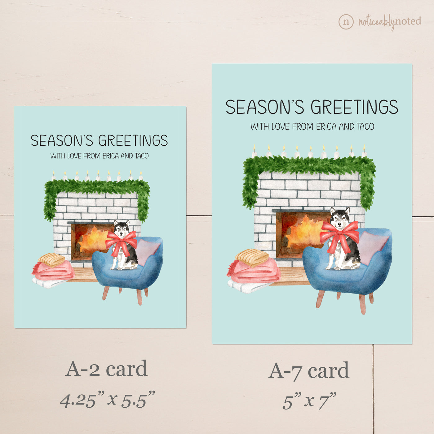 Malamute Christmas Cards