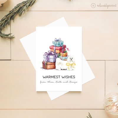 Maltese Holiday Greeting Cards | Noticeably Noted