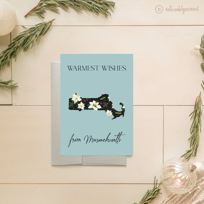 Massachusetts Holiday Greeting Card | Noticeably Noted