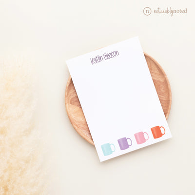 Coffee Cups Personalized Notepad (BPPT)
