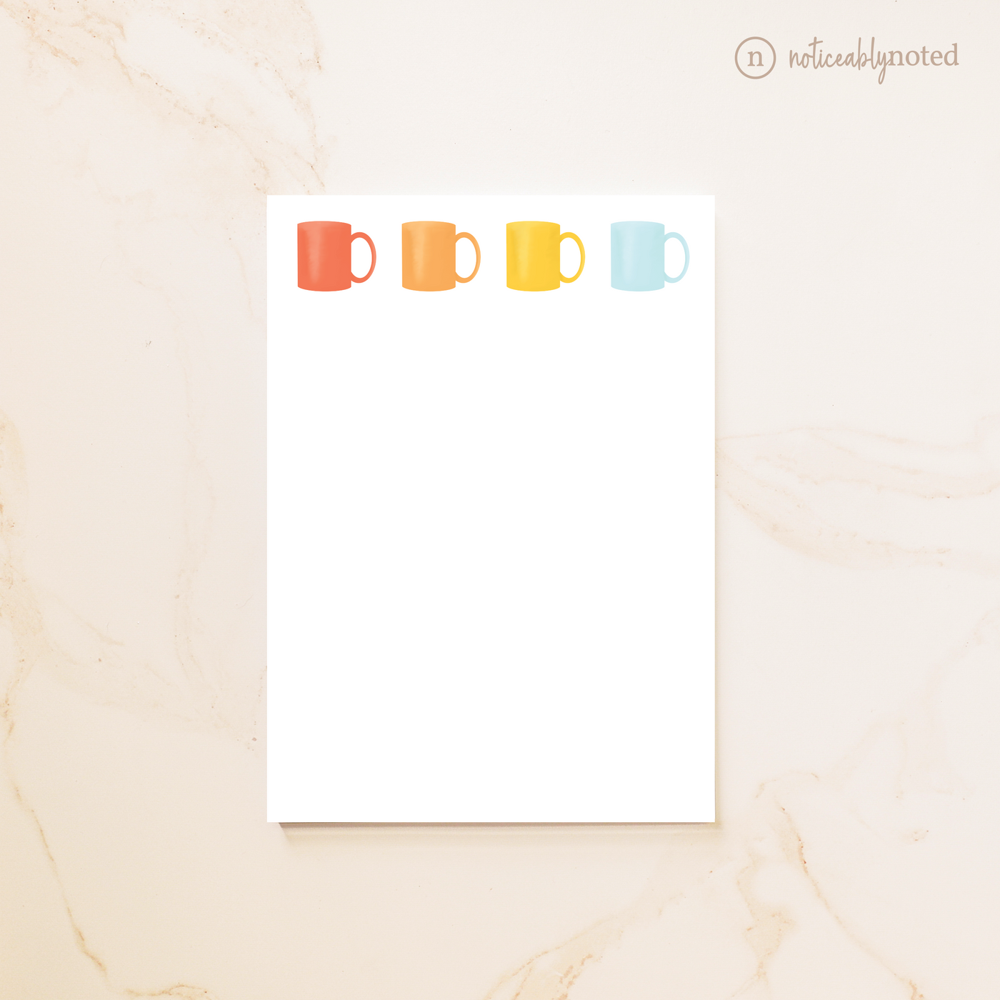 Coffee Cups Personalized Notepad (TMYB)