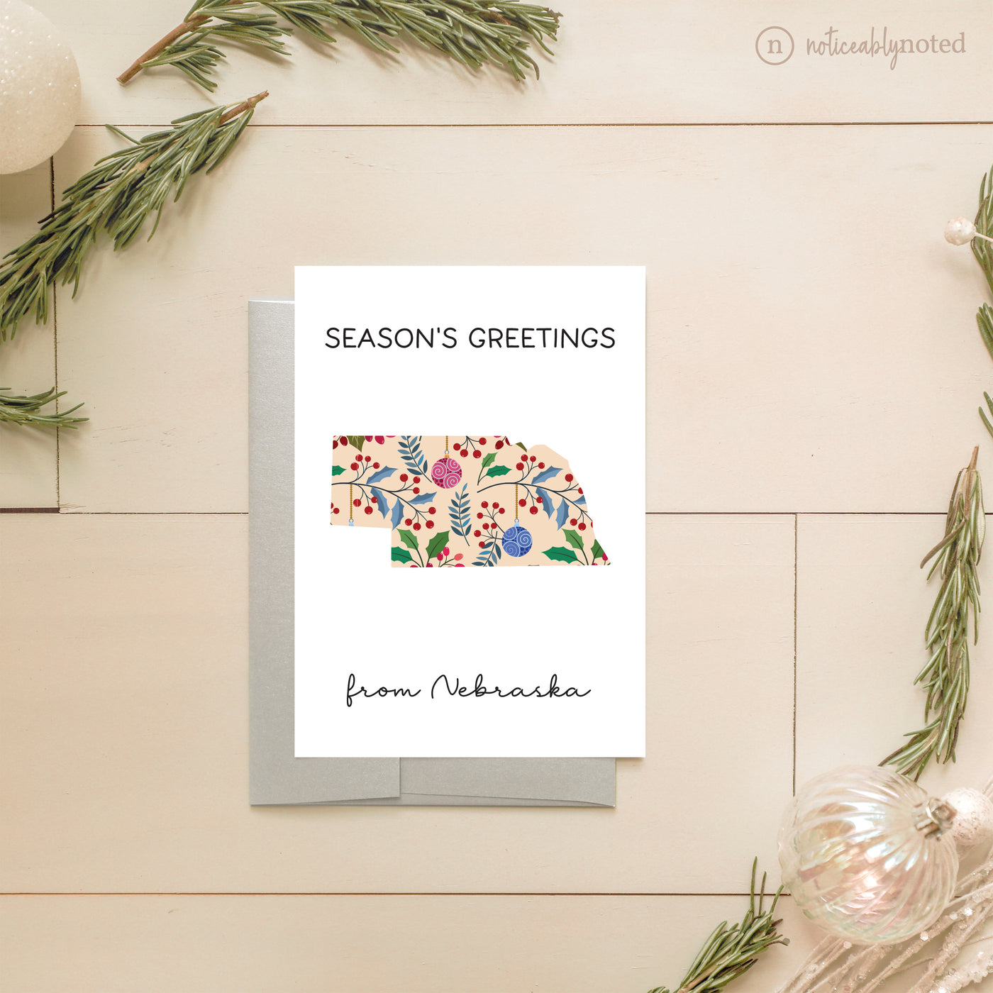 Nebraska Holiday Greeting Cards | Noticeably Noted