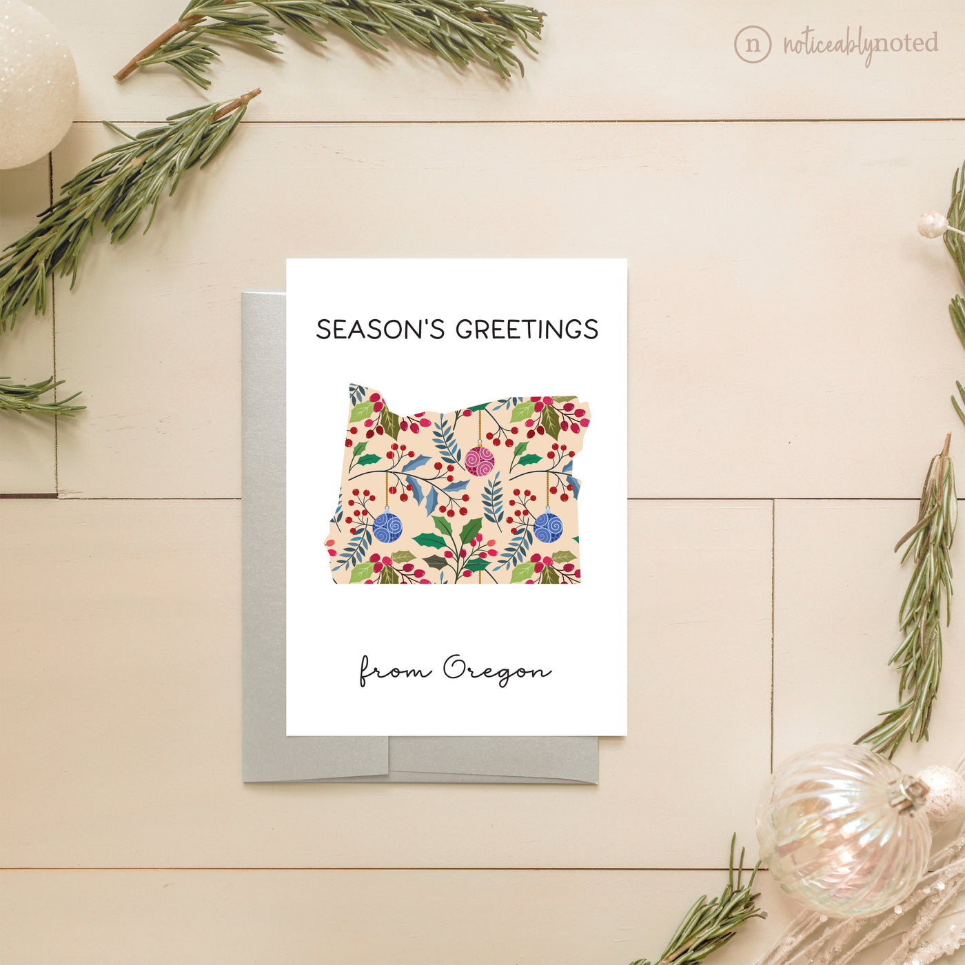 Oregon Holiday Greeting Cards | Noticeably Noted