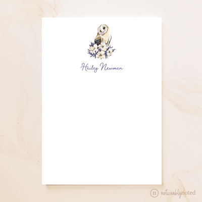Personalized Owl Notepad | Noticeably Noted