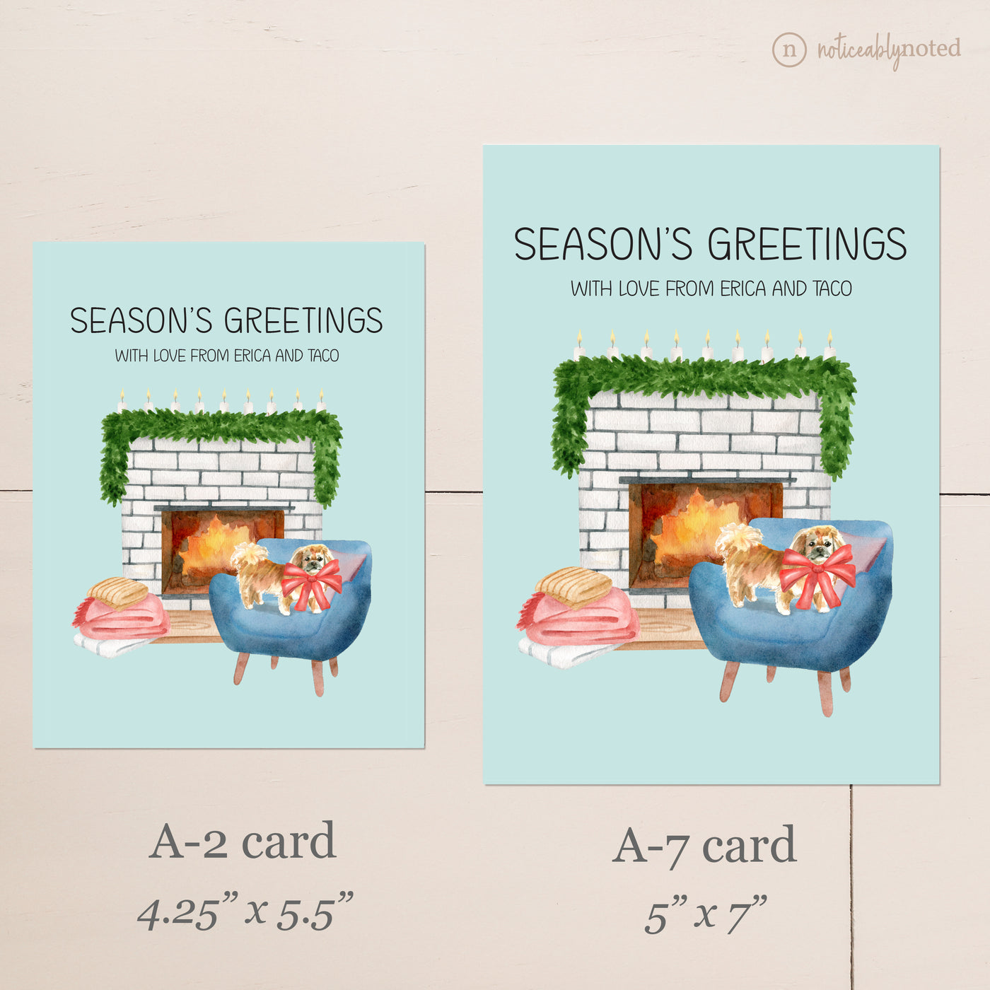 Pekingese Christmas Cards