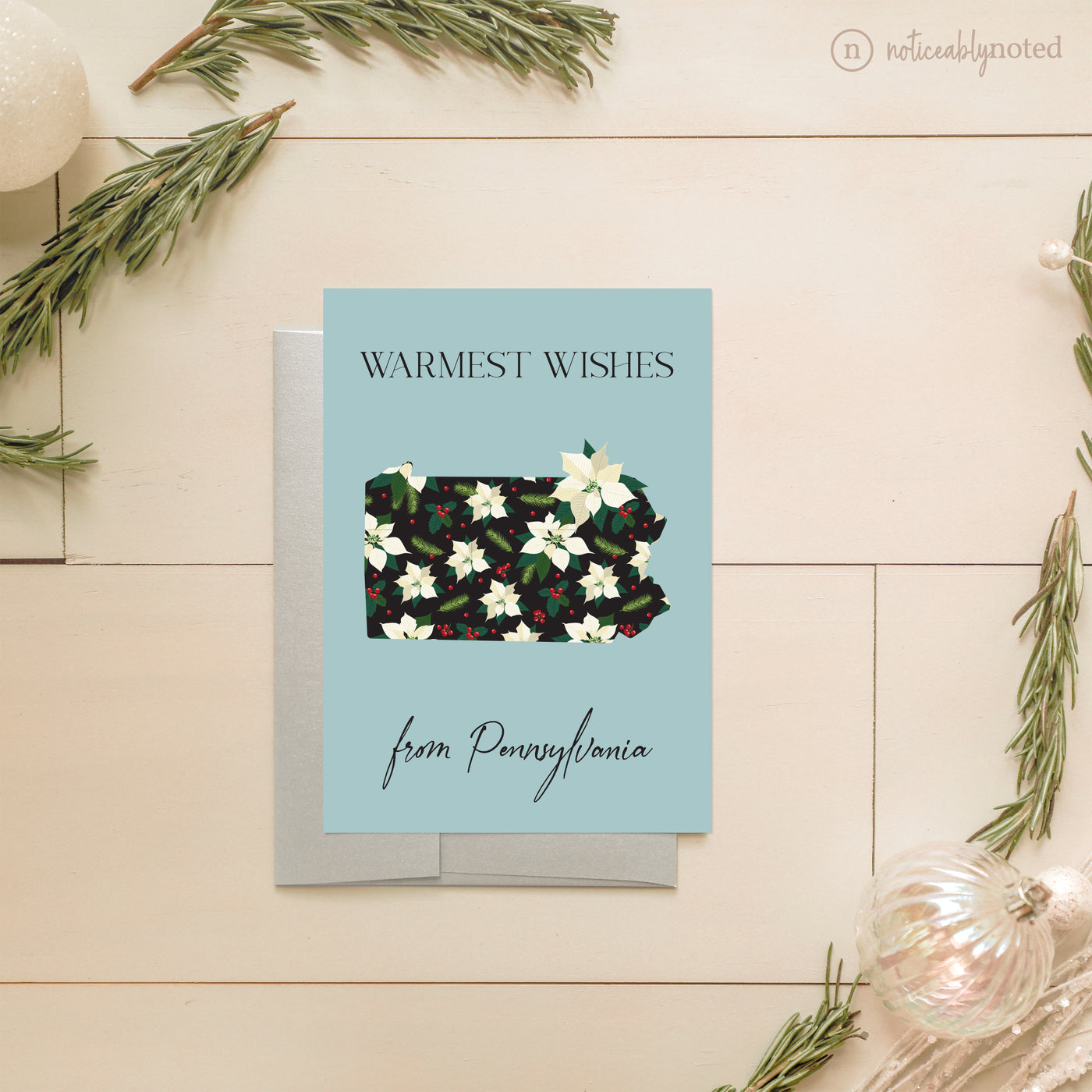 Pennsylvania Holiday Greeting Card | Noticeably Noted