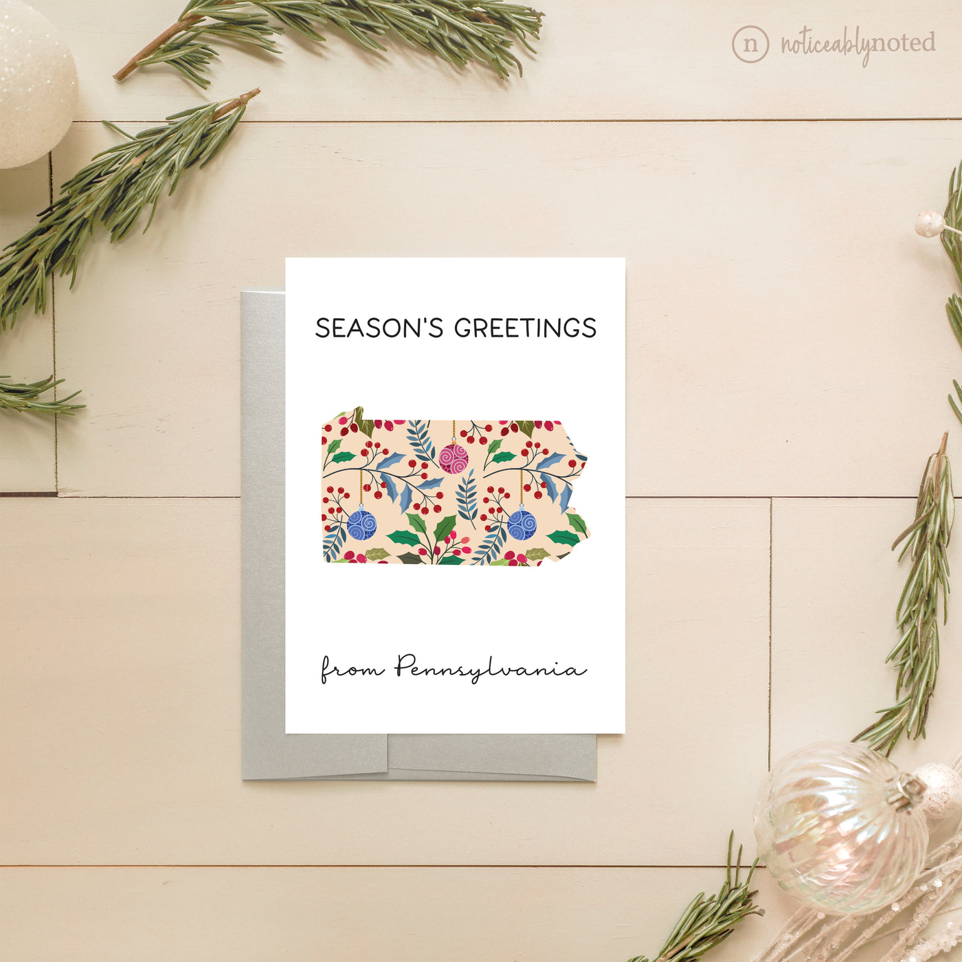 Pennsylvania Holiday Greeting Cards | Noticeably Noted