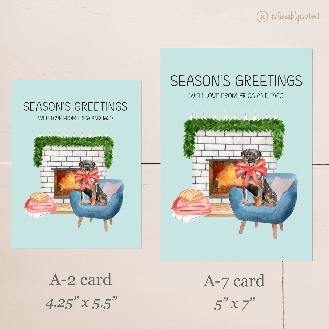 Rottweiler Christmas Cards