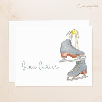 Ice Skate Folded Note Cards | Noticeably Noted